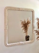 Mirror Wall Rope Mirror, Coastal Mirror, Cotton Rope Mirror, Handmade Nautical Mirror, Rope Mirror Frame